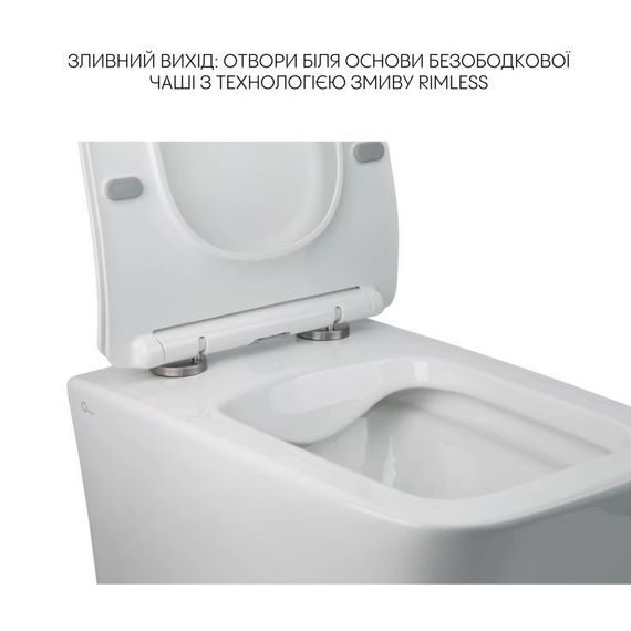 Комплект Qtap Crow 2 в 1: унітаз підвісний Rimless + біде підвісне | Зображення 3