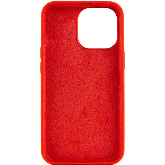 Чехол Silicone Case Full Protective (AA) NO LOGO для Apple iPhone 14 Pro (6.1") Бирюзовый / Marine Green Червоний / Red | Зображення 1