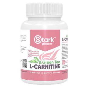 Жироспалювач для спорту Stark Pharm L-Carnitine & Green Tea Extract 600 mg 60 Caps