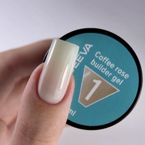 Моделюючий гель AVDEEVA COFFEE ROSE builder gel №01 (світло-бежевий) 15мл HEMA & TPO FREE