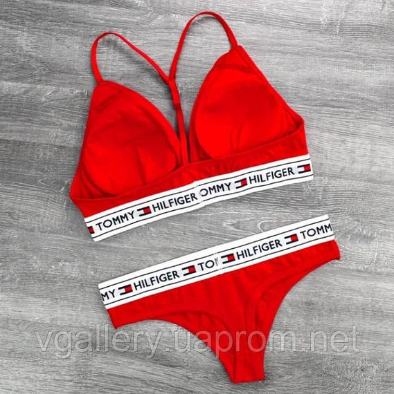 Жіночий комплект зі стрінгами Tommy  Томи 2 в 1 | Зображення 1