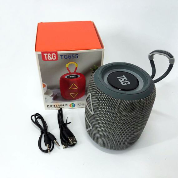 Блютуз колонка для вулиці TG655, Акумуляторна колонка для музики, що світиться Активна блютуз VT-45 | Зображення 3