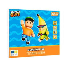 Пластилін YES Stumble Guys 540724 16 кольорів