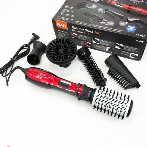 Фен мощный RAF, Щетка для сушки, Щетка фен для волос, стайлер Фены стайлеры волос LM-90