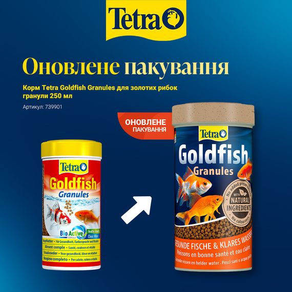 Корм Tetra Goldfish Granules для золотих рибок гранули 250 мл | Зображення 1