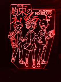 Акриловый светильник-ночник Обещанный Неверленд красный tty-n000935