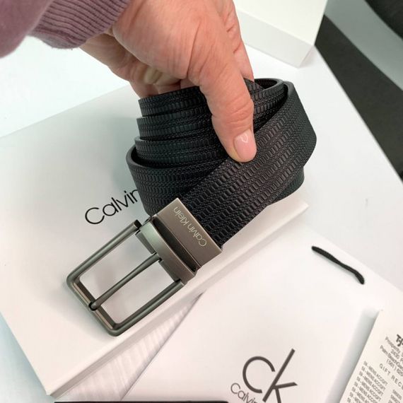 Мужской подарочный набор ремень и портмоне Calvin Klein натуральная кожа | Зображення 4