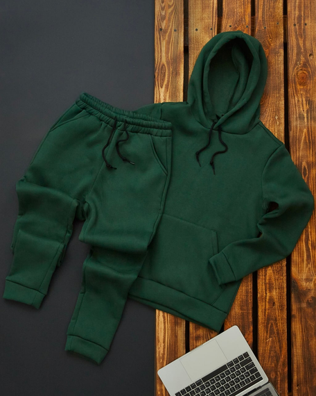 Костюм зима Преміум зелений S XL