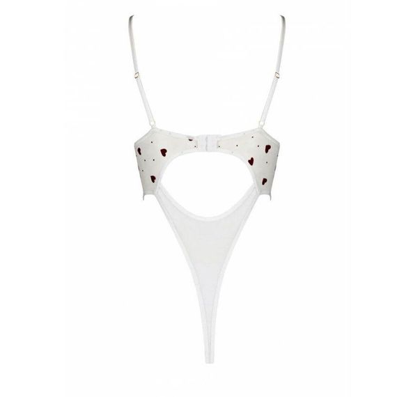 Еротичний боді з малюнком Passion LOVELIA BODY L/XL, white Sex Aura | Зображення 5