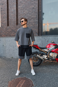 Комплект Оверсайз кишеня антрацит S M