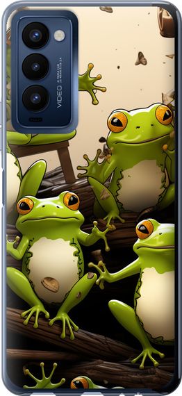 Чехол на Tecno Camon 18 CH6n Жабки "5656u-2524-17620"
