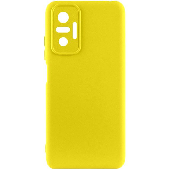 Чехол Silicone Cover Lakshmi Full Camera (A) для Xiaomi Redmi Note 10 Pro / 10 Pro Max Жовтий / Flash, Full camera