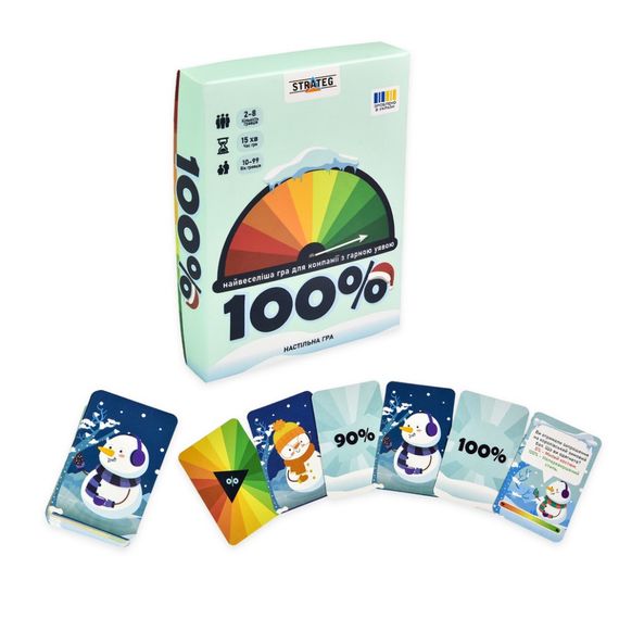 Настольная игра "100%" 30802 игральные карты 98 штук, инструкция | Зображення 1