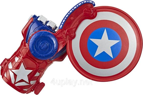 Дисковый бластер Nerf Marvel Captain America Shield Sling Перчатка, запускающая щит Капитана Америки