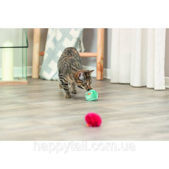 Іграшка Trixie для котів Звірята зі звуком плюш діаметр 6 см | Зображення 5
