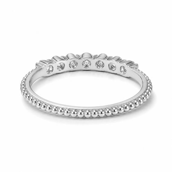 Кольцо из белого золота  с  бриллиантами К-0735 16.5 | Зображення 3