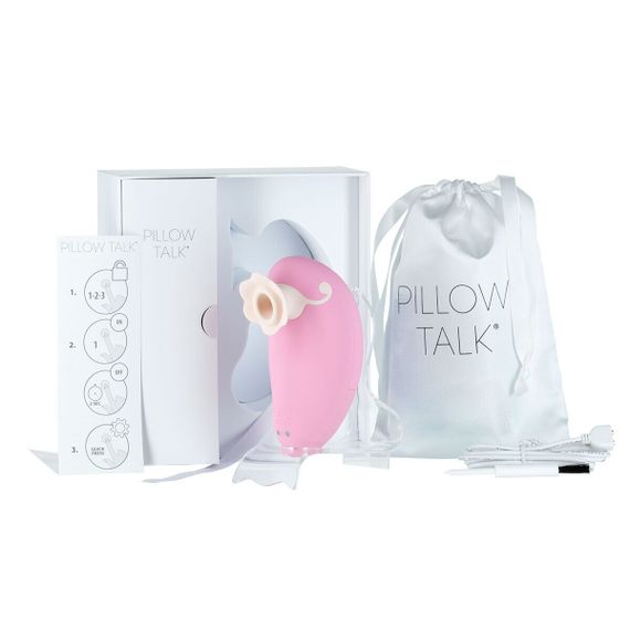 Роскошный вакуумный клиторальный стимулятор Pillow Talk - Dreamy Pink с кристаллом Swarovski | Зображення 4