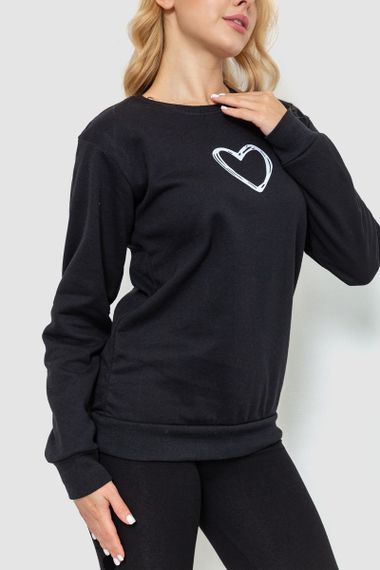 Світшот жіночий, колір чорний, 238R57162 | Зображення 2