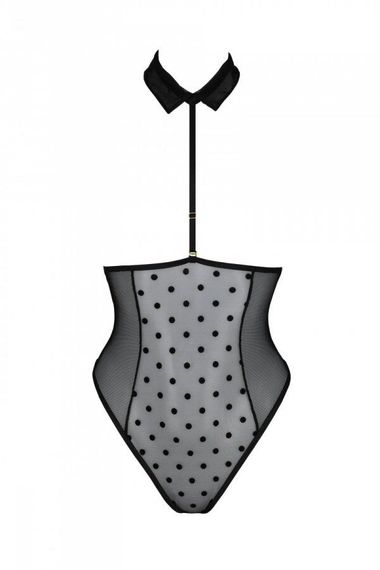 Эротическое боди Passion TRISHA BODY, S/M, black, с открытыми чашками | Зображення 2