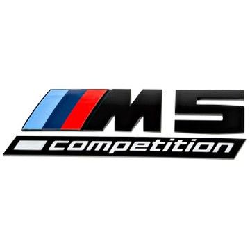 Эмблема BMW M5 Competition BMW 5 F90 M5 17-23 (чёрная/L=130mm/H=37mm),B 51 14 8 078 714