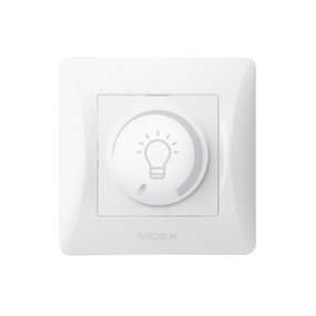 BINERA білий Вимикач диммерний 200W Videx