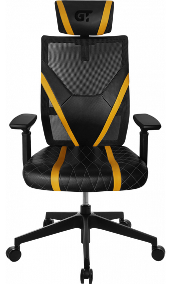 Кресло офисное GT Racer X-6674 BlackYellow | Зображення 1