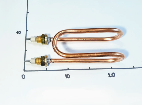 Тэн медный 3000W D11 штуцер м18 водяной дистиляторный | Зображення 1