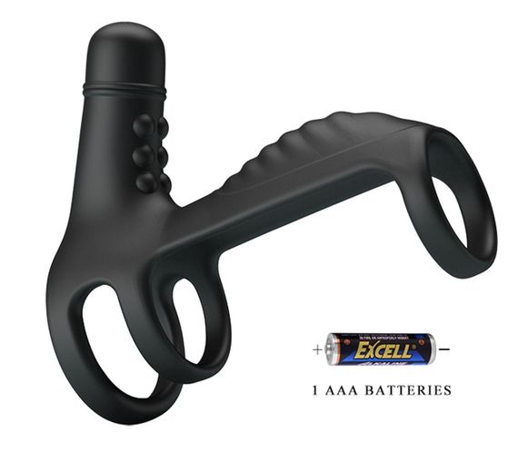 Насадка з вібрацією Pretty Love - VIBRATING PENIS SLING, 10 vibration functions, BI-210276 Sex Aura | Зображення 7