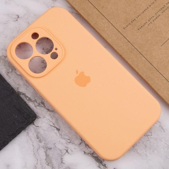 Чехол Silicone Case Full Camera Protective (AA) для Apple iPhone 14 Pro (6.1") Оранжевый / Cantaloupe | Зображення 5