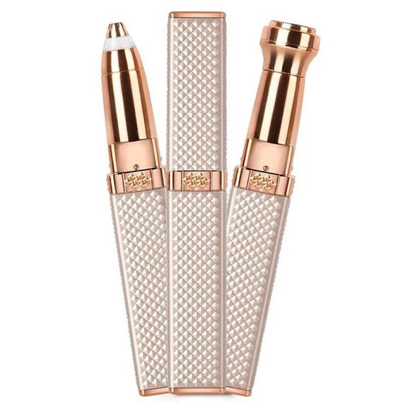 Жіночий тример для брів 2в1, з USB та 2-ма насадками, Blawless MA-3, Рожевий / Акумуляторний епілятор для обличчя | Зображення 2