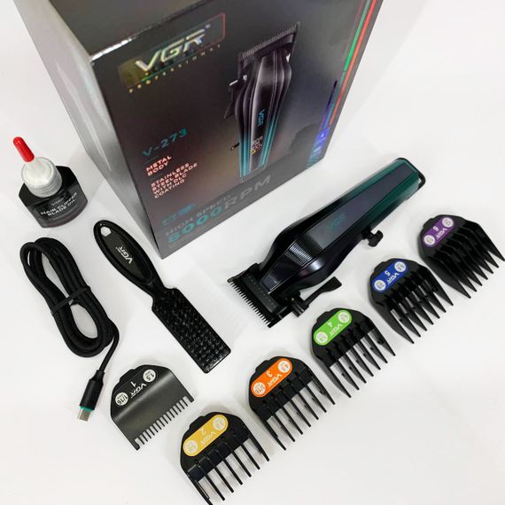 Акумуляторна машинка для стрижки VGR V-273 GREEN | Зображення 7