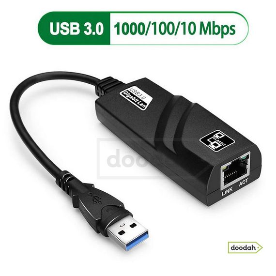 Мережева USB Lan карта – USB-A 3.0 - Etmakit RJ45 / Мбіт / USB 3.0