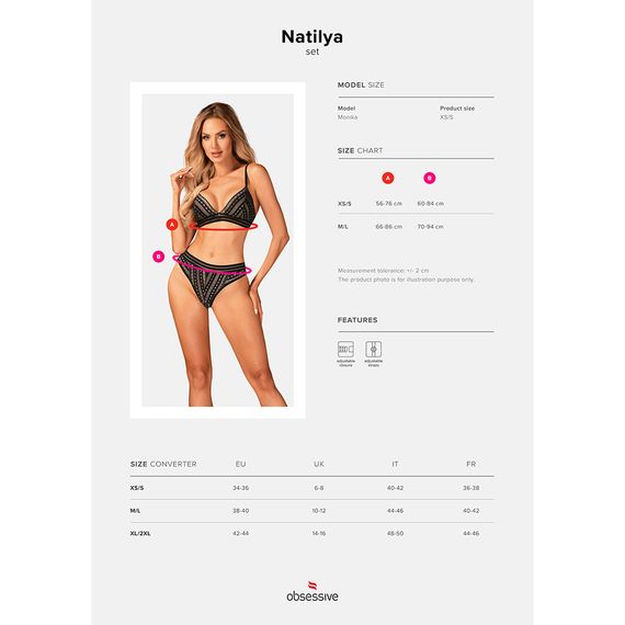 Комплект Obsessive NATALIYA M/L sexstyle | Зображення 6
