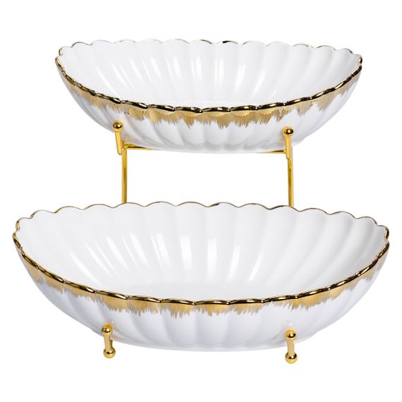 Фруктовниця на 2 яруси для закусок 29×25×20 (см) HP-26-5 | Зображення 2