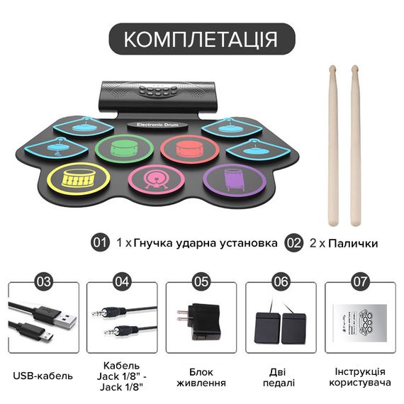 Гнучка ударна установка Musicality DRL9 _DrumRoll | Зображення 4
