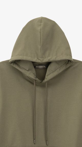Худі однотонний чоловічий GENUA G01223-0004 XL Хакі shop (2000999473395) | Зображення 1