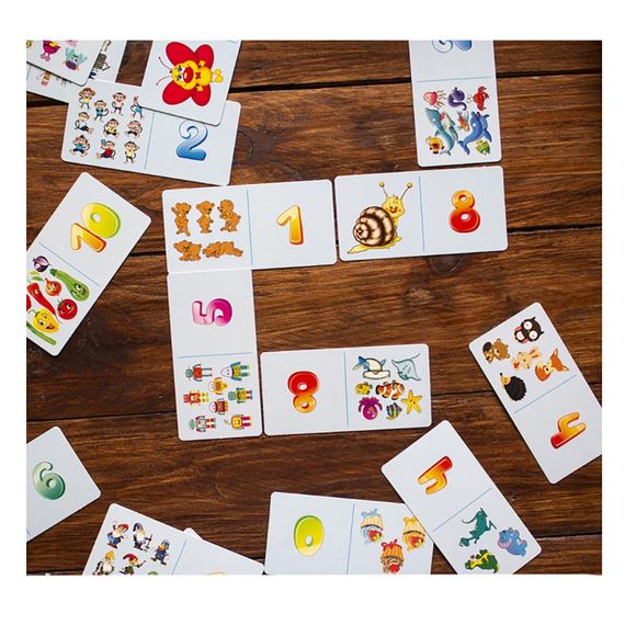 Навчальна настільна гра Доміно Порівняння НД015 дидактичний матеріал | Зображення 1