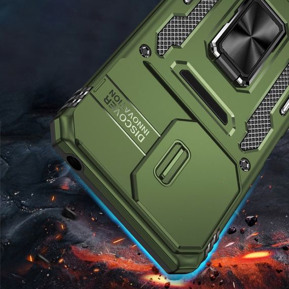 Ударостійкий чохол Camshield Army Ring для Xiaomi 14T Pro Оливковий / Army Green | Зображення 1