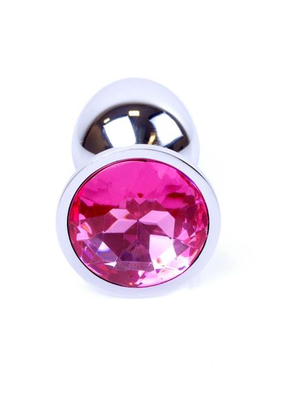 Анальна пробка - Jewellery Silver Plug - Pink | Зображення 1