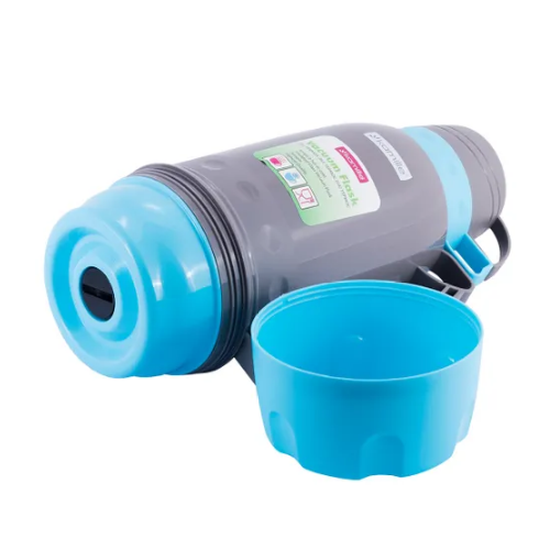 Термос 1,8л зі скляною колбою і 3 пластиковими чашками  KAMILLЕ 2081 | Зображення 9