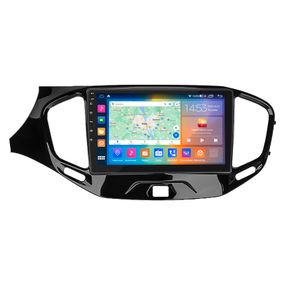 Штатна магнітола Lesko для LADA (ВАЗ) Vesta I 2015-н.в. екран 9" 4/64Gb CarPlay 4G Wi-Fi GPS Prime Лада