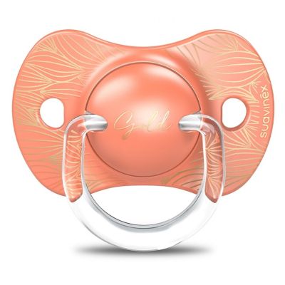 Пустышка Suavinex Gold Edition физиологическая, +18 мес. оранжевая (307863)