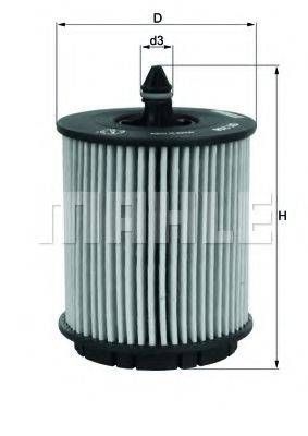 Фільтр оливи MAHLE ORIGINAL OX258D на VAUXHALL ANTARA (J26, H26)