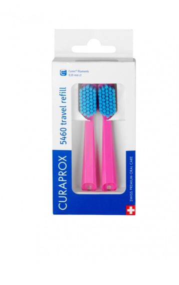 Набір змінних насадок Curaprox TS/brush heads до дорожнього набору CS 5460 travel refill (6 варіацій кольорів ручки та щетини)