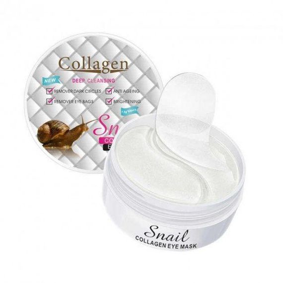 Патчі під очі від зморшок Collagen Snail з екстрактом муцина равлика | Зображення 1