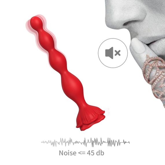 Анальный стимулятор - Rosestick Red, 9 Vibration Functions sexstyle | Зображення 4