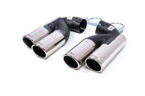 Насадки на глушник V1 (2 шт) для Volkswagen Touareg 2002-2010 рр.