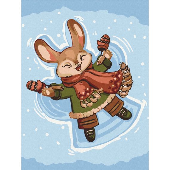 Картина по номерам "Снежный зайчик" RBS1017, 30х40 см