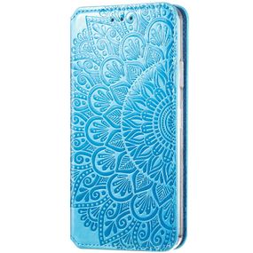 Кожаный чехол книжка GETMAN Mandala (PU) для Xiaomi Mi 10T Lite / Redmi Note 9 Pro 5G Штучна шкіра, Слот для візитки, Синій