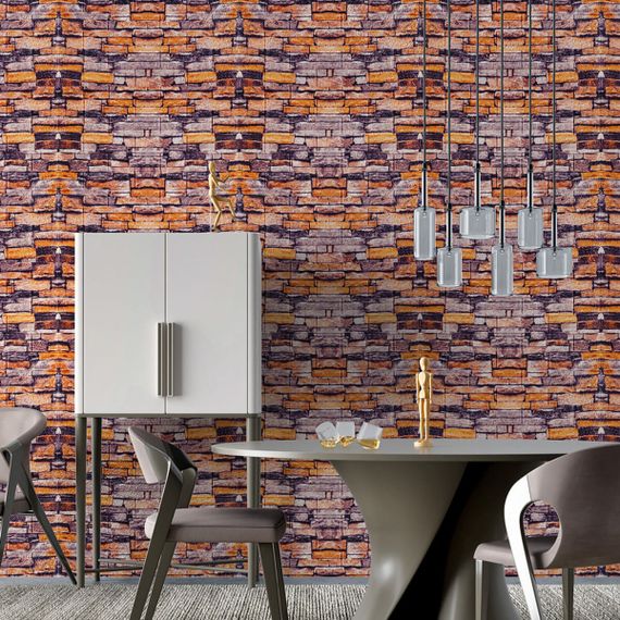 Декоративна 3D панель самоклейка під цеглу Катеринославський піщаник 700х770х3мм (045-3) SW-00000692 | Зображення 4